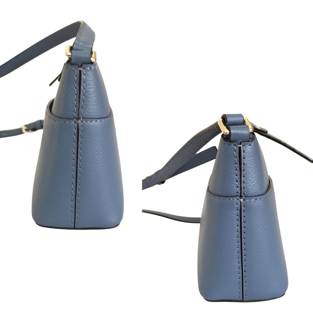 Kate Spade Smoky Blue Crossbody Bag Adjustable Strap Front Pocket - Picture 4 of 10